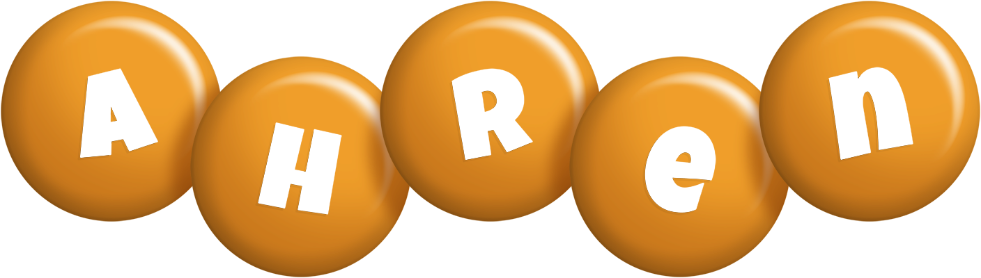 Ahren candy-orange logo