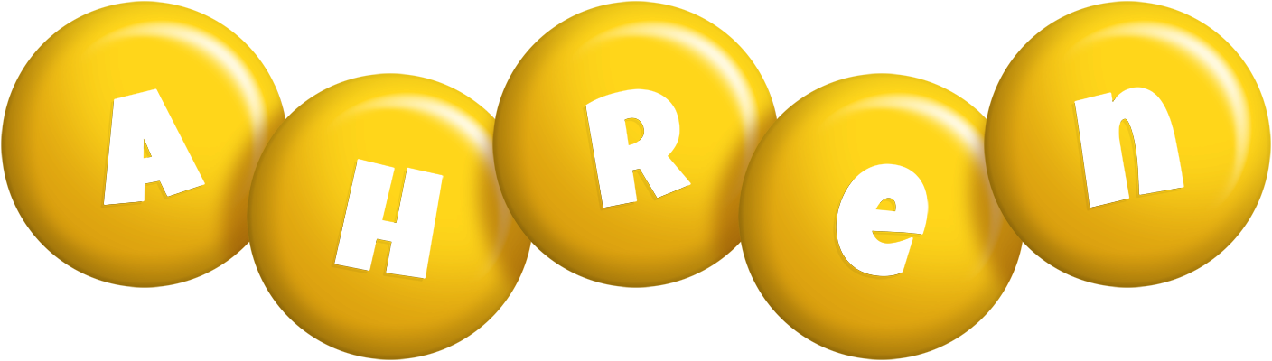 Ahren candy-yellow logo