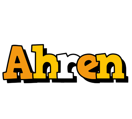 Ahren cartoon logo