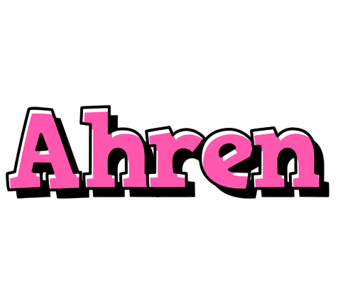 Ahren girlish logo