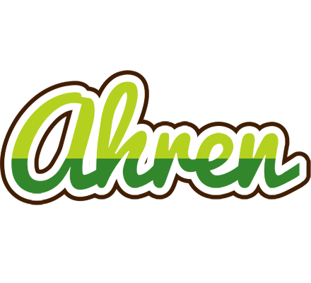 Ahren golfing logo