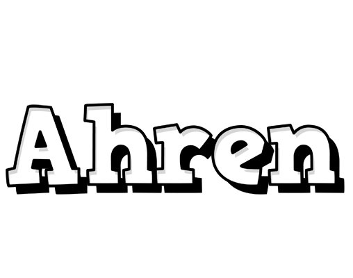 Ahren snowing logo