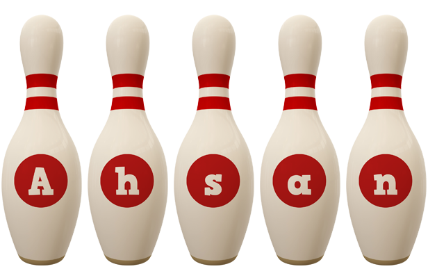 Ahsan bowling-pin logo