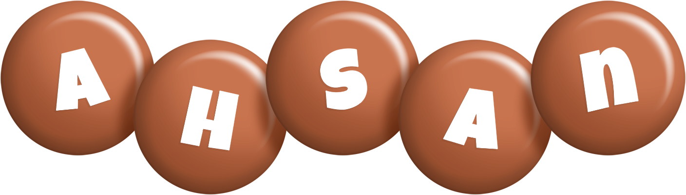 Ahsan candy-brown logo