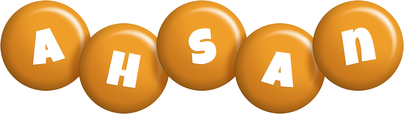 Ahsan candy-orange logo