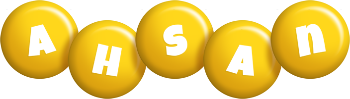 Ahsan candy-yellow logo