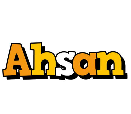 Ahsan cartoon logo