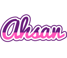 Ahsan cheerful logo