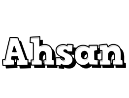 Ahsan snowing logo