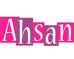 Ahsan whine logo