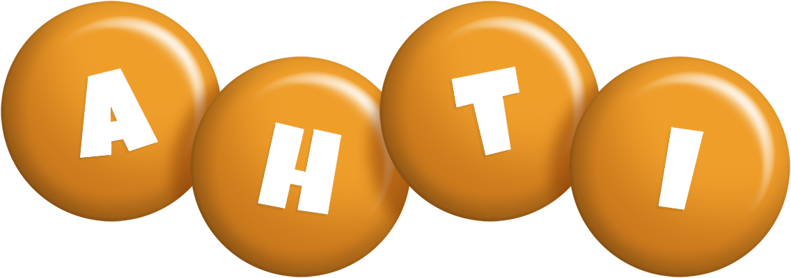 Ahti candy-orange logo