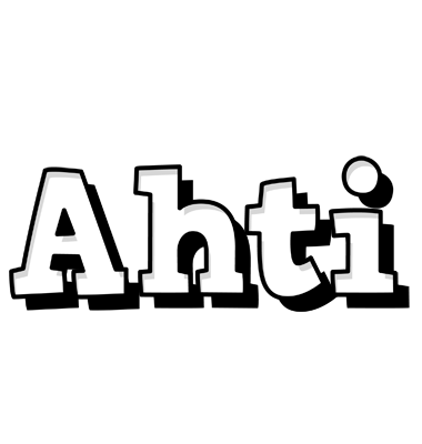 Ahti snowing logo