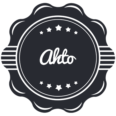Ahto badge logo
