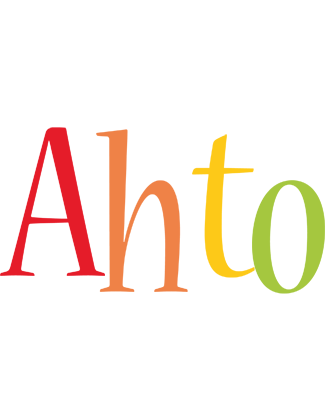 Ahto birthday logo