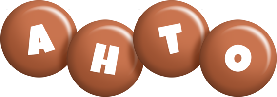 Ahto candy-brown logo
