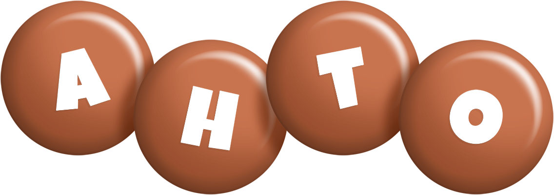 Ahto candy-brown logo