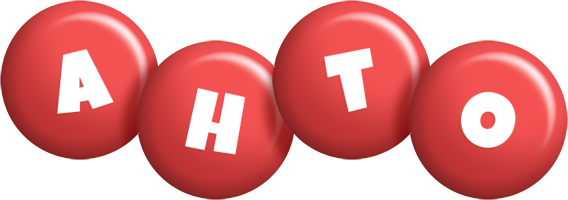 Ahto candy-red logo