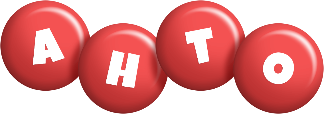 Ahto candy-red logo