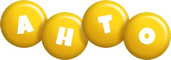 Ahto candy-yellow logo