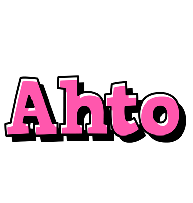 Ahto girlish logo
