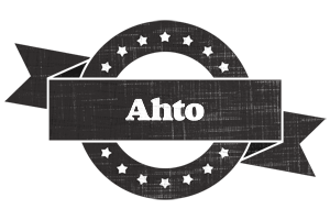 Ahto grunge logo