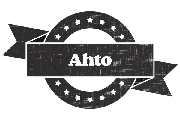 Ahto grunge logo