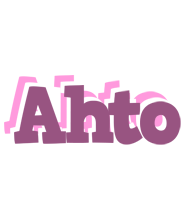 Ahto relaxing logo