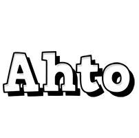 Ahto snowing logo