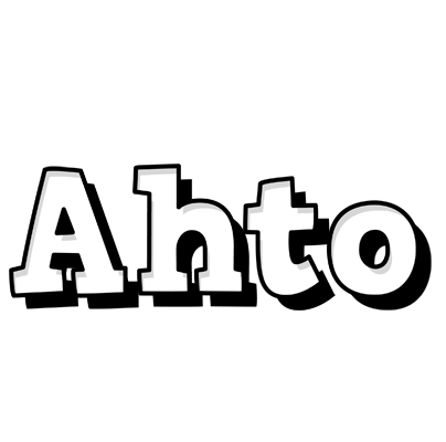 Ahto snowing logo