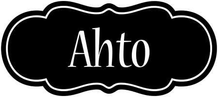 Ahto welcome logo