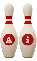 Ai bowling-pin logo