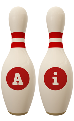 Ai bowling-pin logo