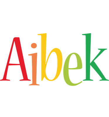 Aibek birthday logo