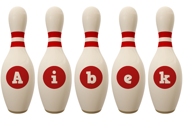 Aibek bowling-pin logo