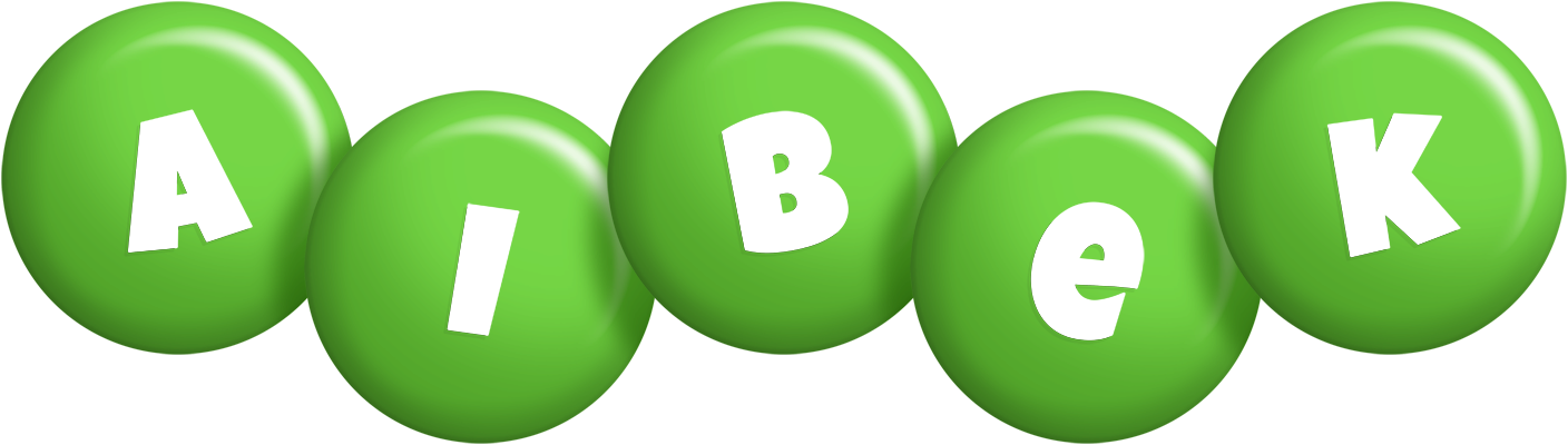 Aibek candy-green logo