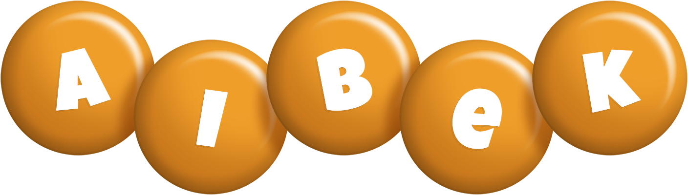 Aibek candy-orange logo