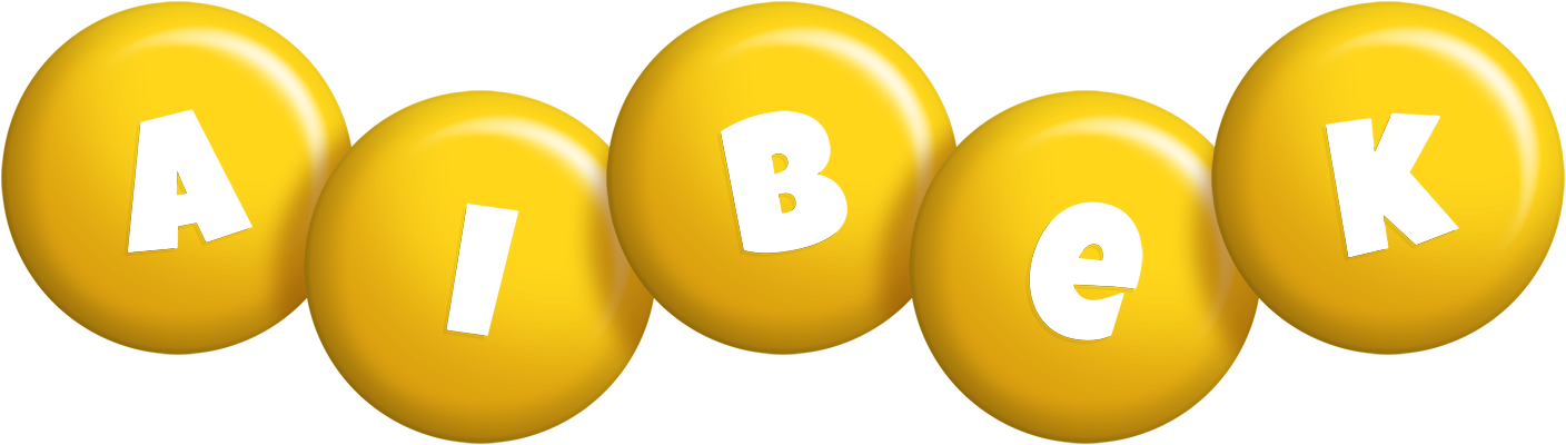 Aibek candy-yellow logo