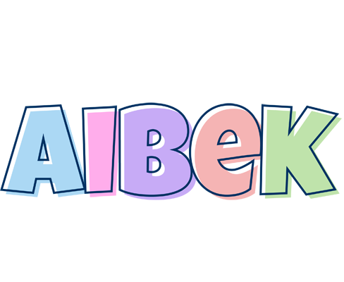 Aibek pastel logo