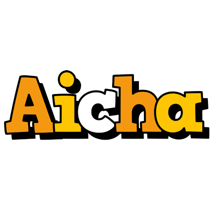 Aicha cartoon logo