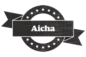 Aicha grunge logo