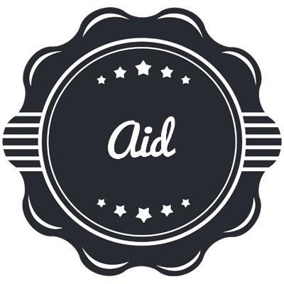 Aid badge logo
