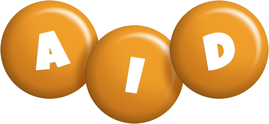 Aid candy-orange logo
