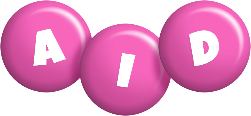Aid candy-pink logo
