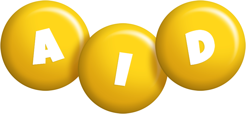 Aid candy-yellow logo