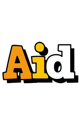 Aid cartoon logo