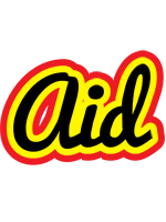 Aid flaming logo