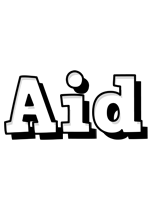Aid snowing logo