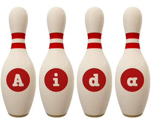 Aida bowling-pin logo