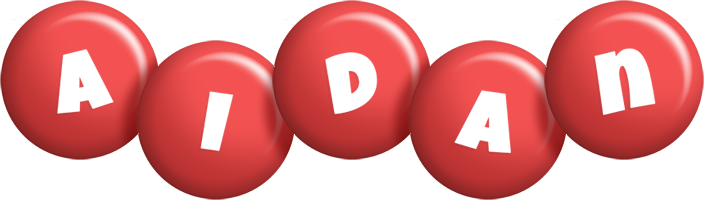 Aidan candy-red logo