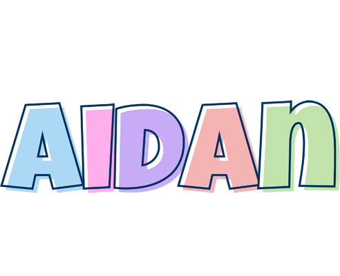 Aidan pastel logo
